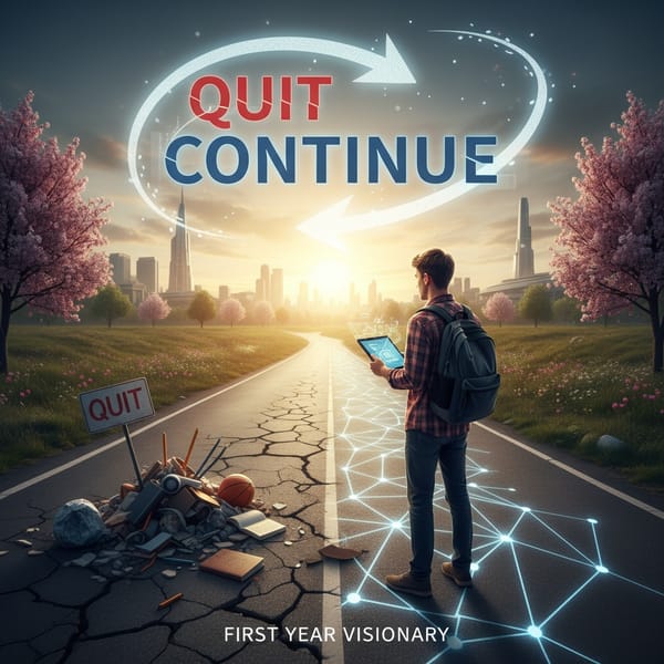 First Year Visionary: The Pivot From ‘Quit’ to ‘Continue’